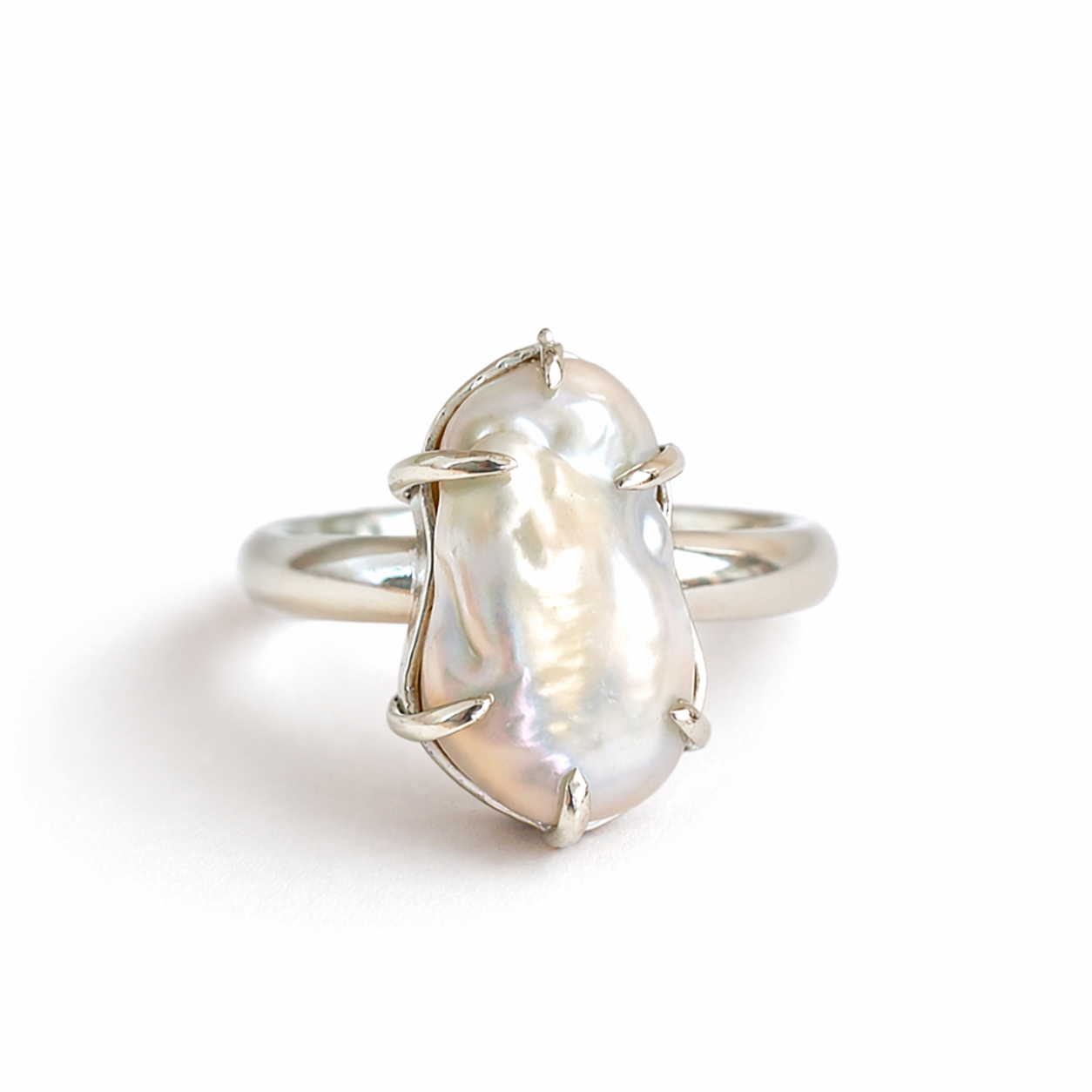 Pearl Claw Ring