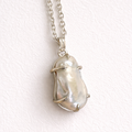 Baroque Pearl Necklace in Silver